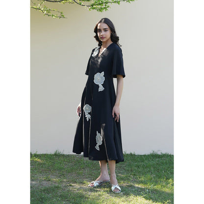 AMOSHI Paige Midi Dress -Black