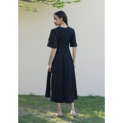 AMOSHI Paige Midi Dress -Black