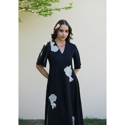 AMOSHI Paige Midi Dress -Black