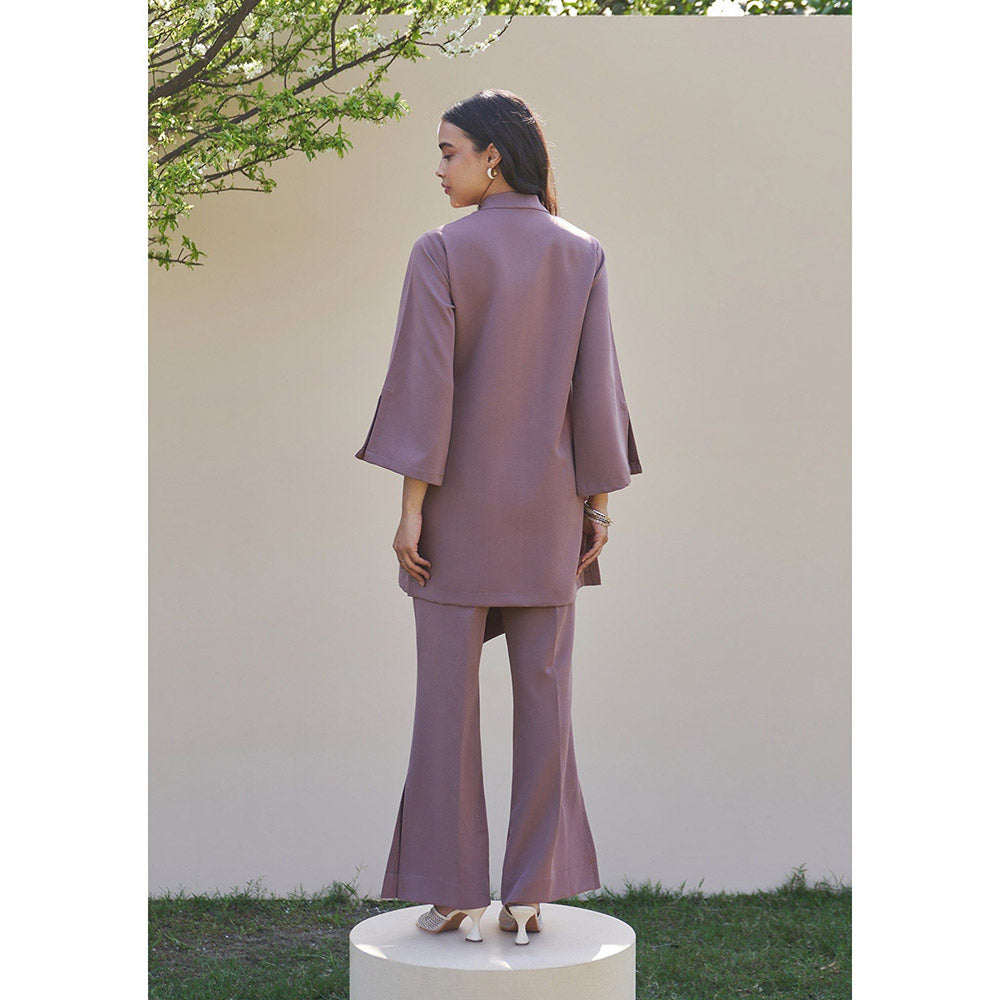 AMOSHI Dahlia Top with Pant-Mauve Mousse (Set of 2)
