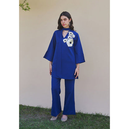 AMOSHI Dahlia Top with Pant-Royal Blue (Set of 2)