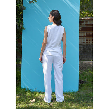 AMOSHI Daisy Co-Ord -Butter White (Set of 2)
