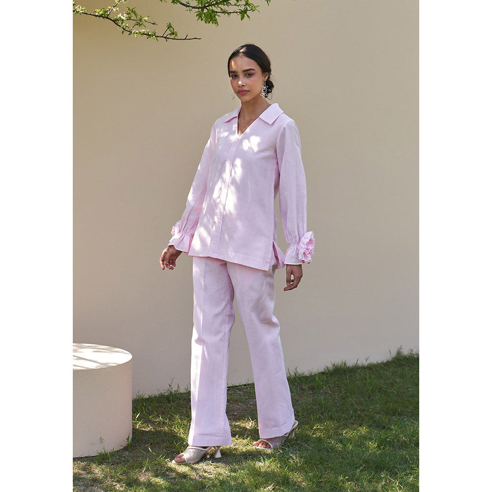 AMOSHI Camellia Co-Ord -Baby Pink (Set of 2)