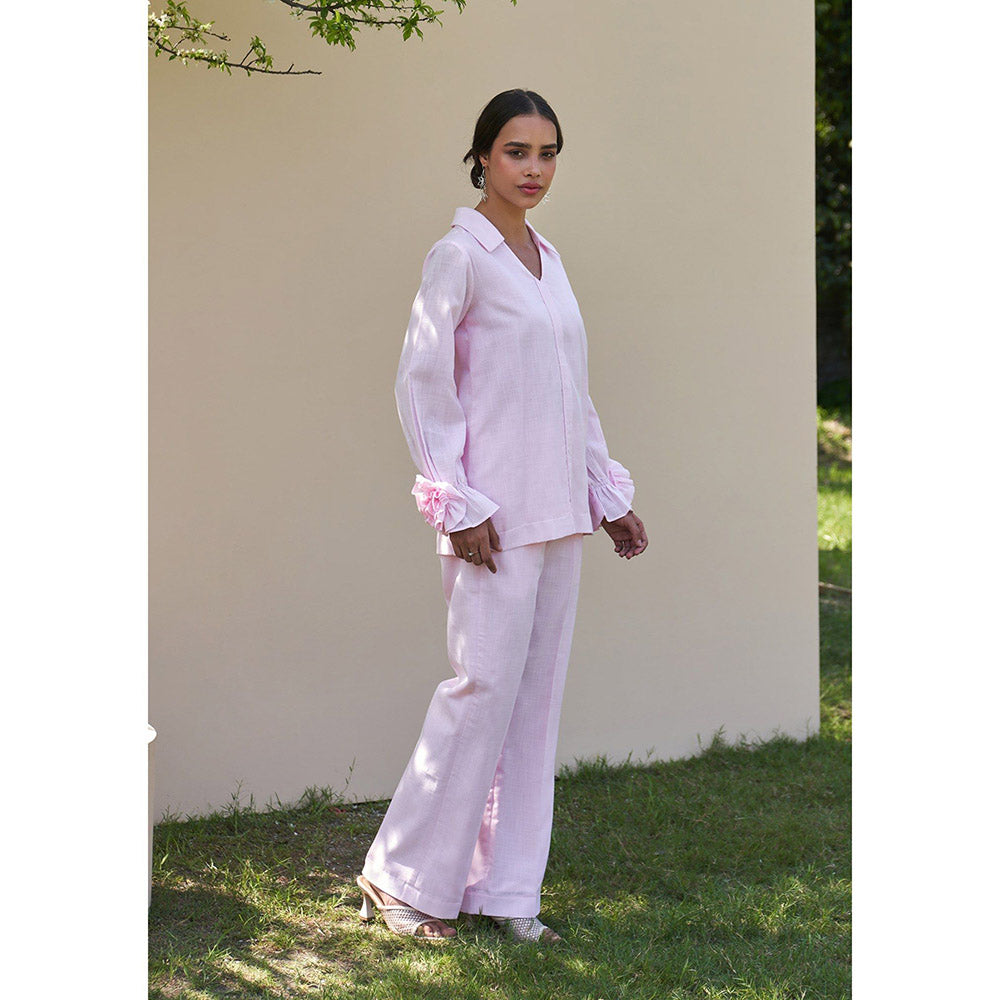 AMOSHI Camellia Co-Ord -Baby Pink (Set of 2)