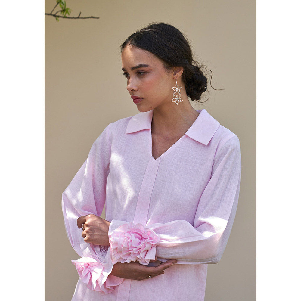 AMOSHI Camellia Co-Ord -Baby Pink (Set of 2)