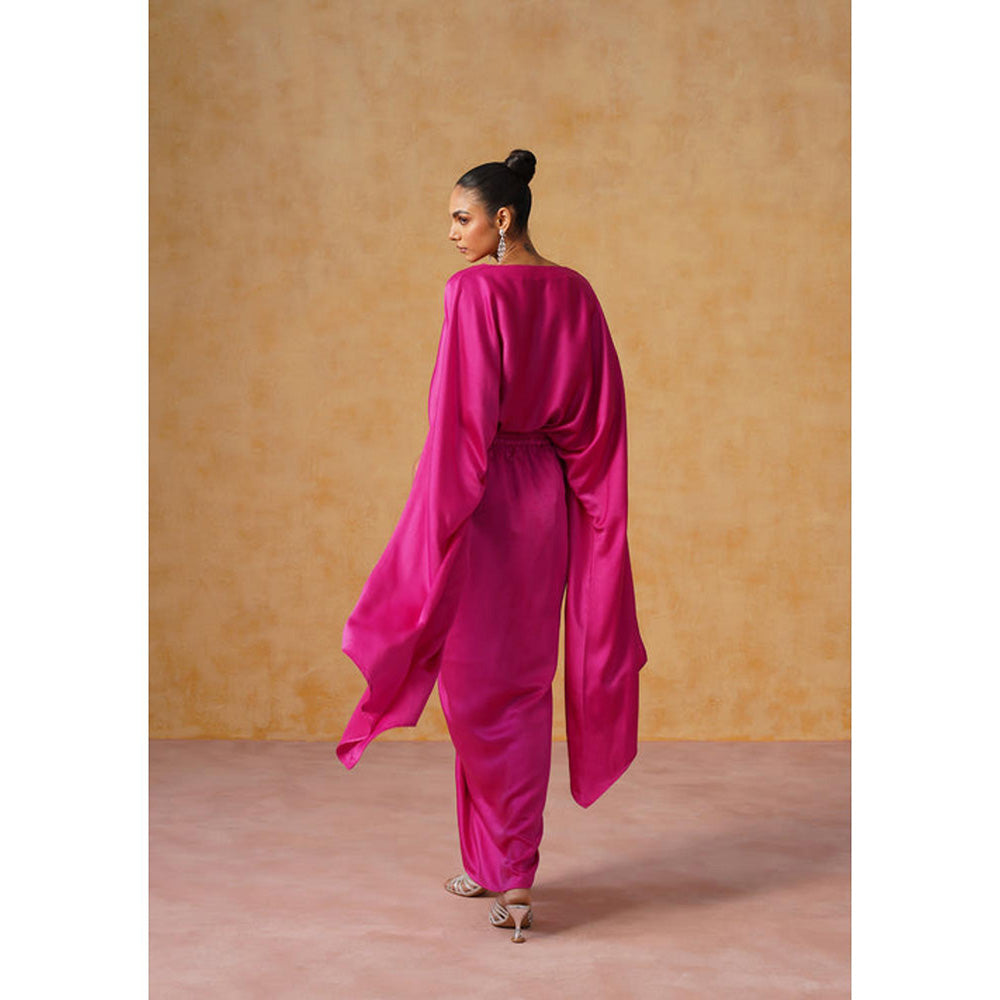 AMOSHI Dira Skirt Co-Ord Set (Fuchsia)