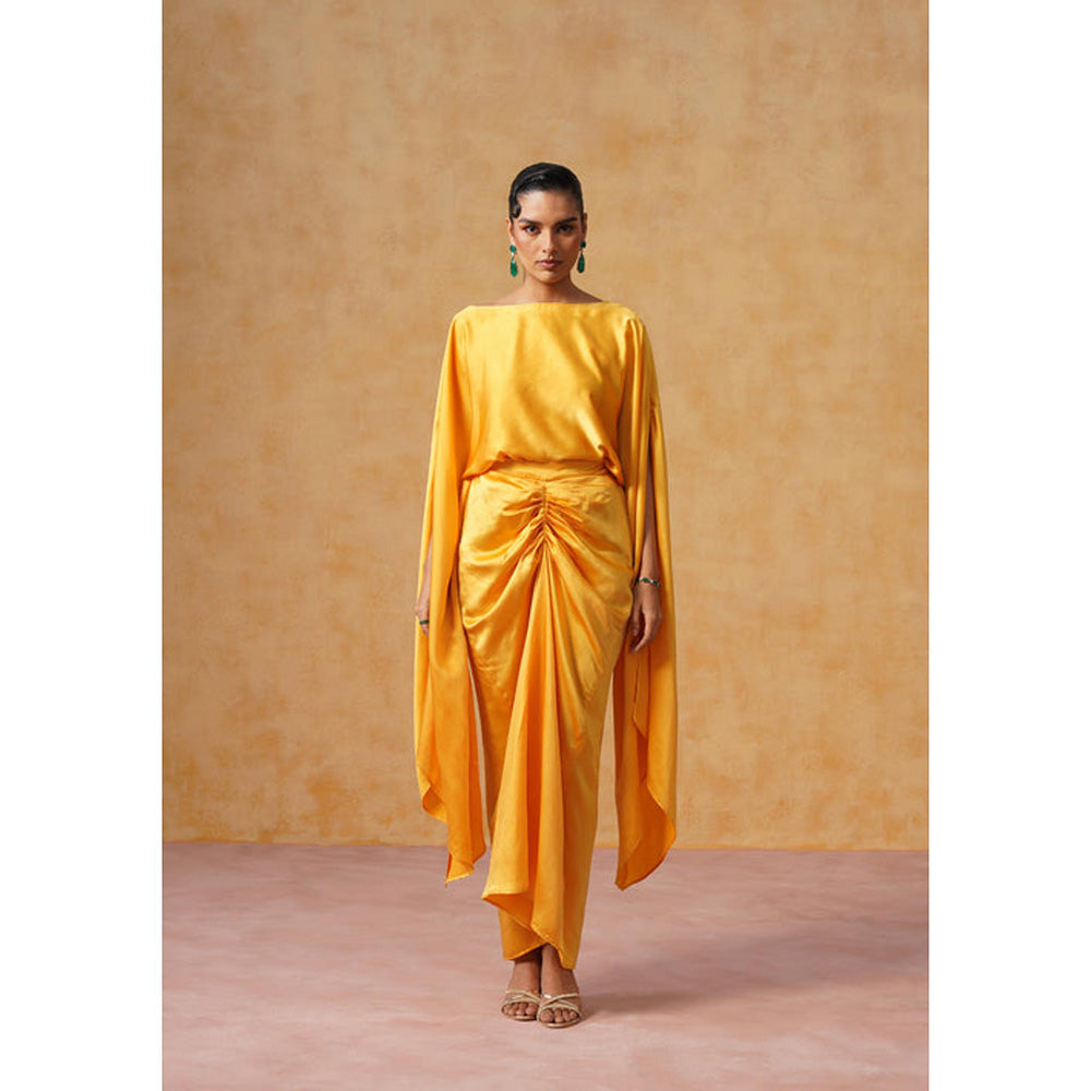 AMOSHI Dira Skirt Co-Ord Set (Amber)