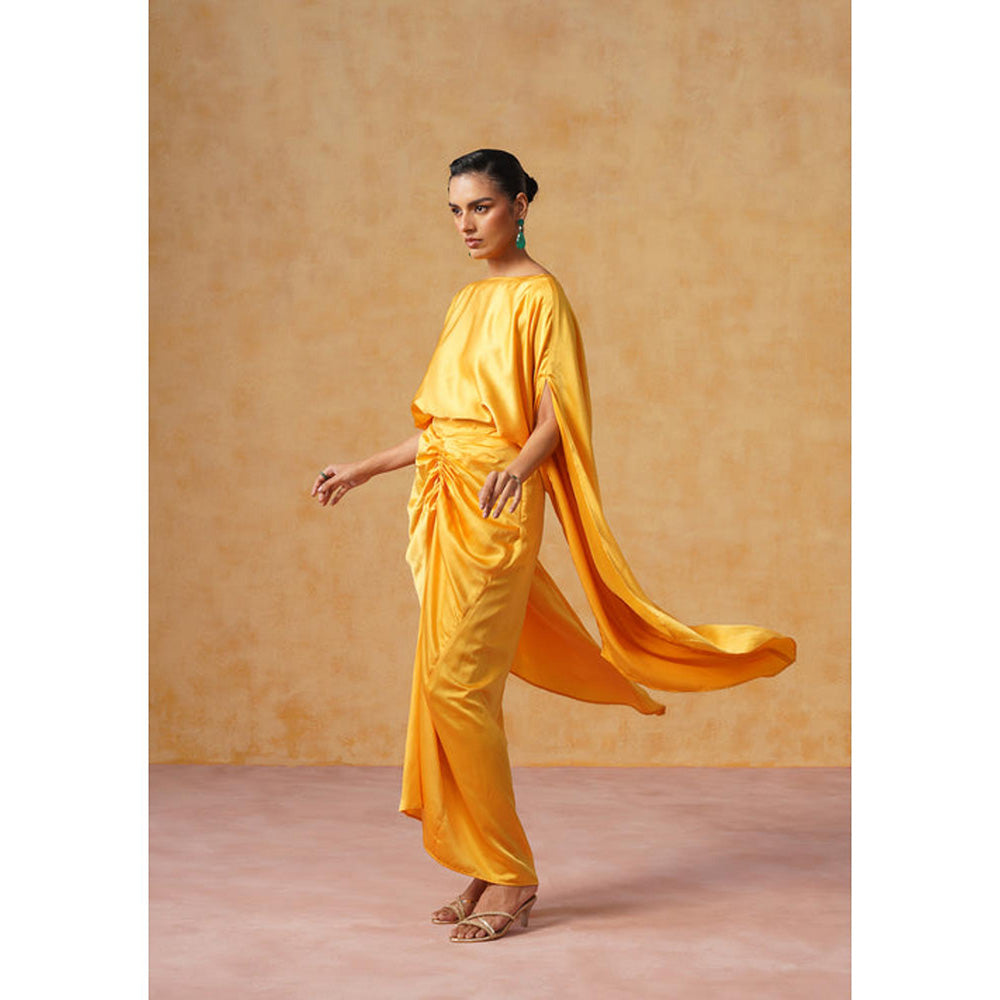 AMOSHI Dira Skirt Co-Ord Set (Amber)