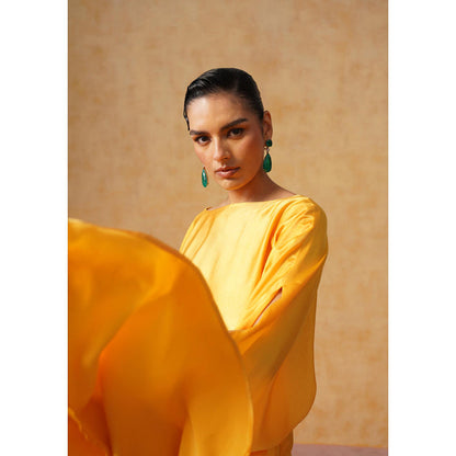 AMOSHI Dira Skirt Co-Ord Set (Amber)