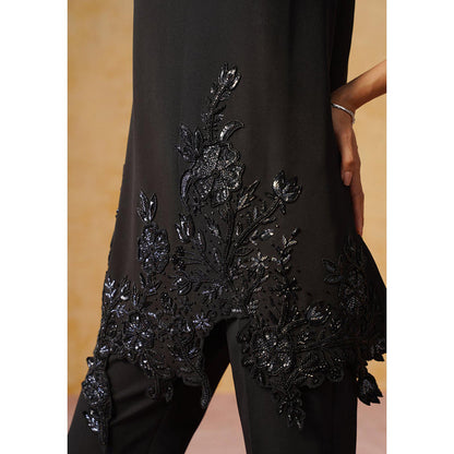 AMOSHI Meher Co-Ord Set Black