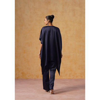 AMOSHI Mira Kaftan Co-Ord Set (Navy Blue)