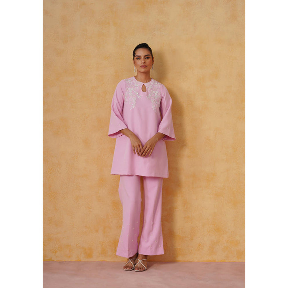 AMOSHI Ziya Co-Ord Set (Baby Pink)