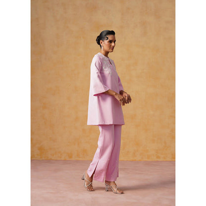 AMOSHI Ziya Co-Ord Set (Baby Pink)