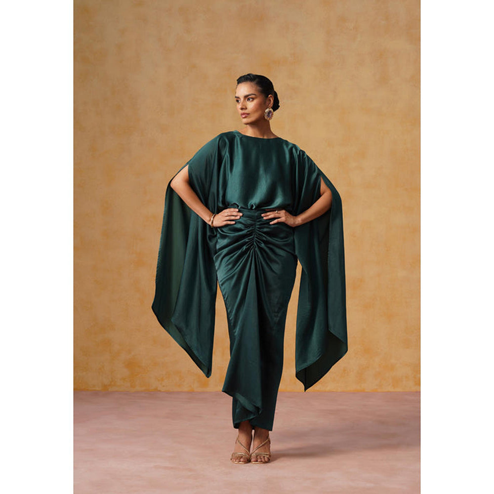 AMOSHI Dira Co-Ord Set Bottle Green