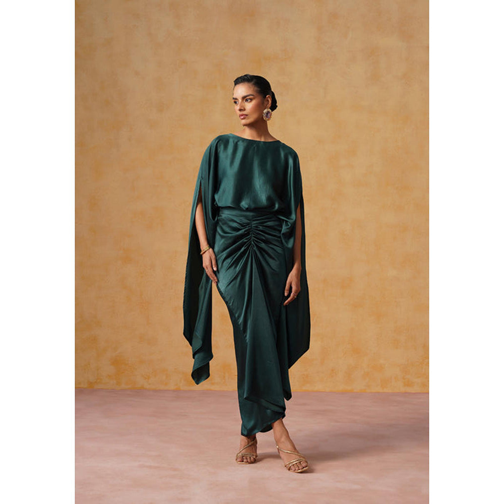 AMOSHI Dira Co-Ord Set Bottle Green