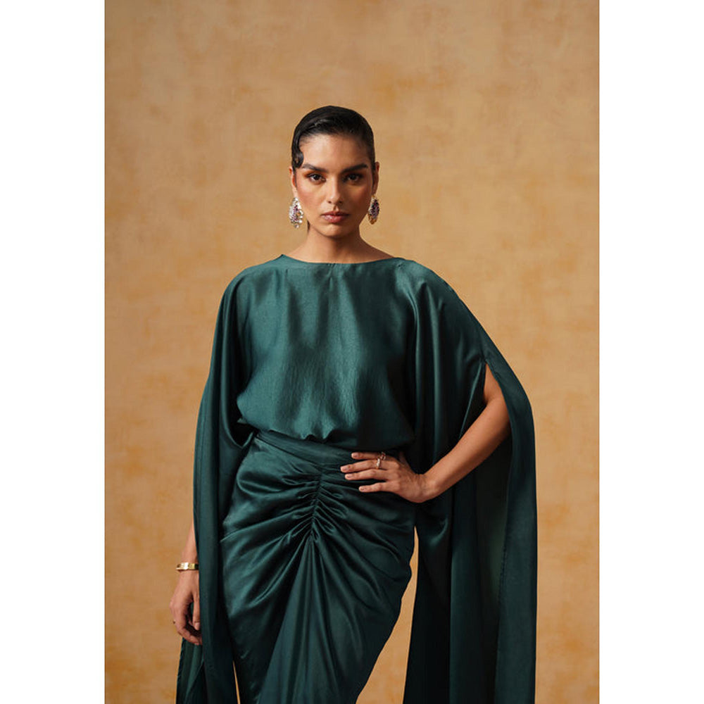 AMOSHI Dira Co-Ord Set Bottle Green