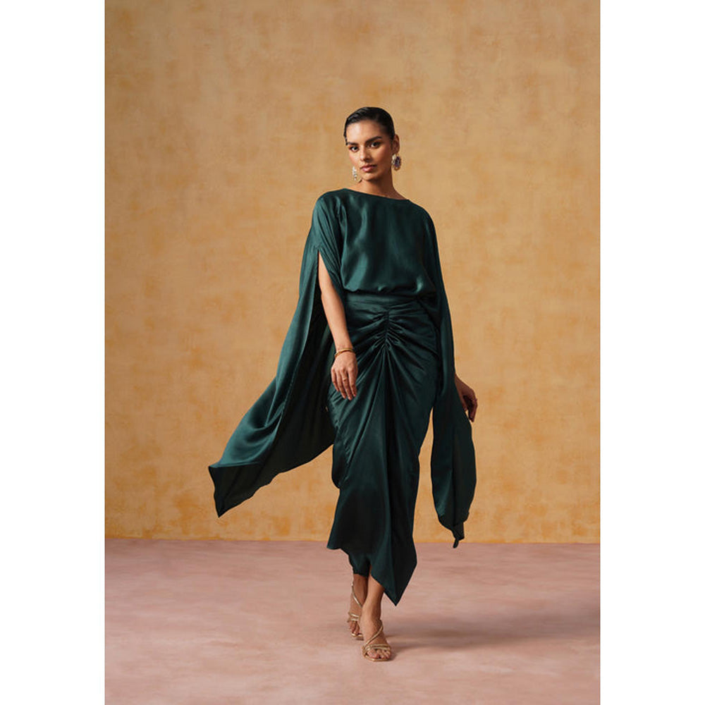 AMOSHI Dira Co-Ord Set Bottle Green