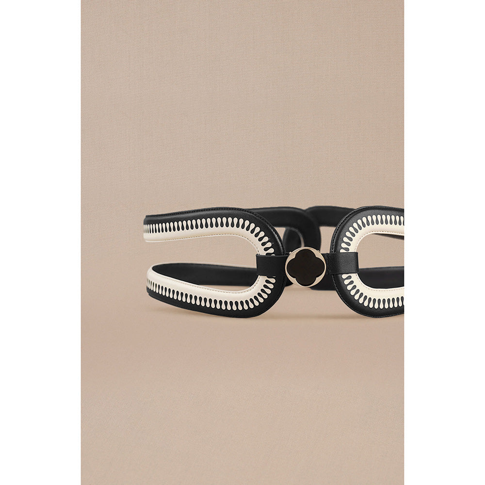 AMPM Iyad Corset Belt Black & White