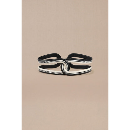 AMPM Iyad Corset Belt Black & White
