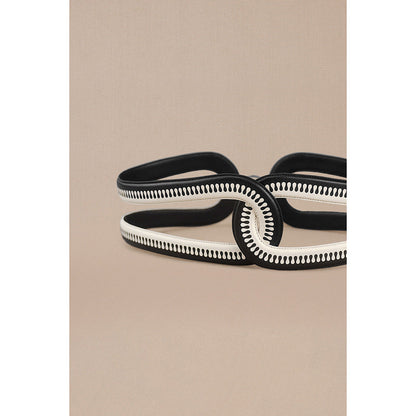 AMPM Iyad Corset Belt Black & White