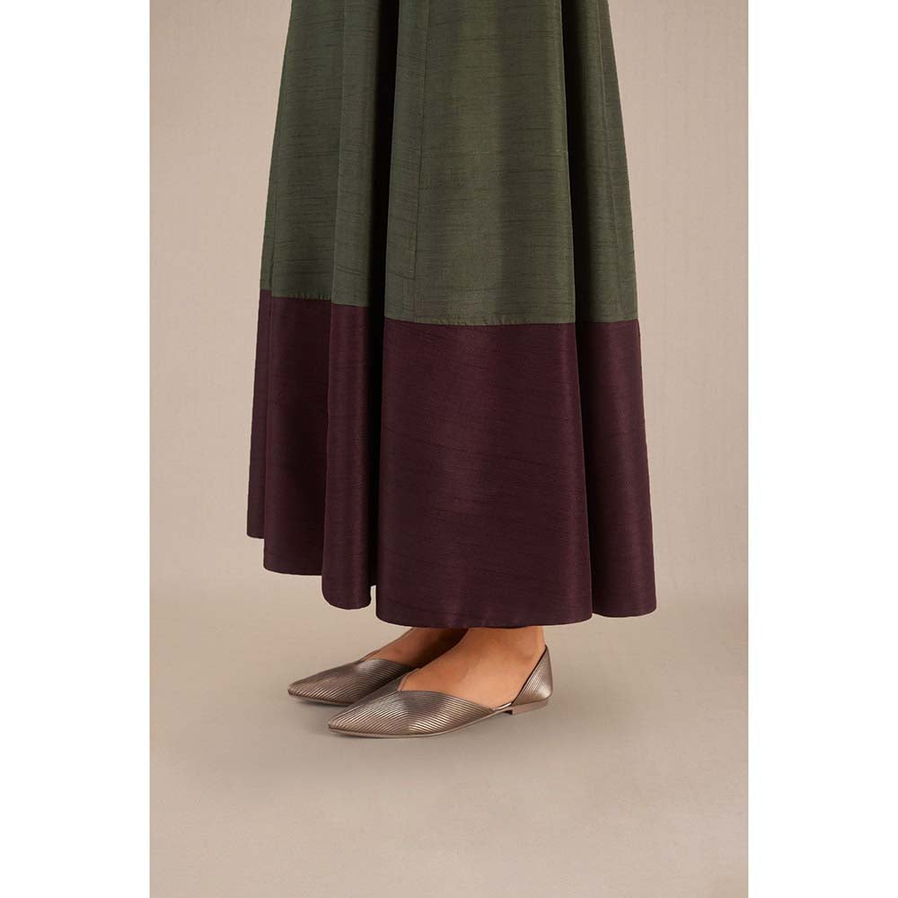 AMPM Zahra Olive Jacket and Pant (Set of 4)