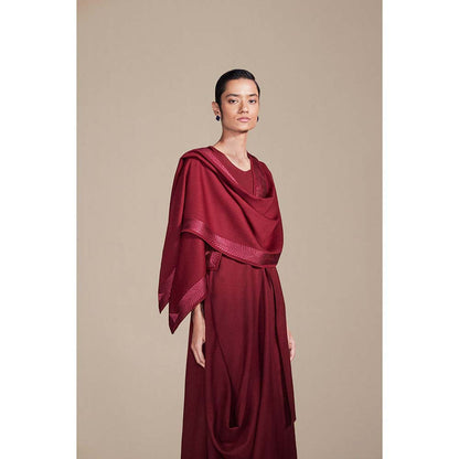 AMPM Maroon Naomi Scarf