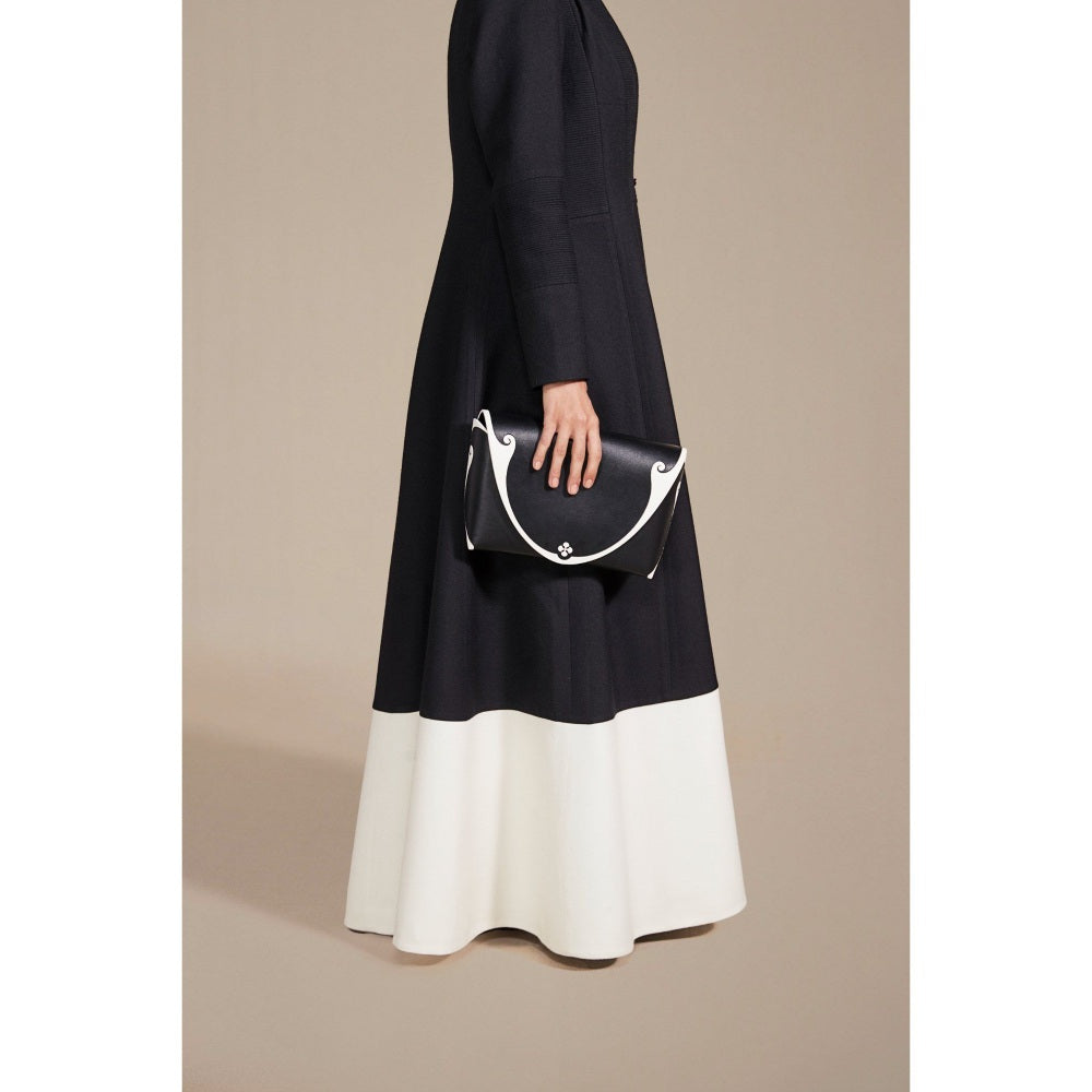 AMPM Maha Black- White Jacket with Inner & Palazzo (Set of 3)