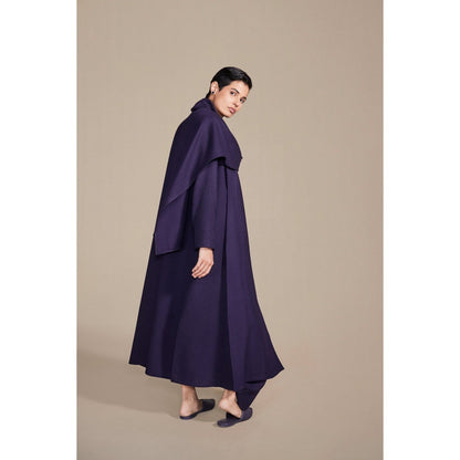AMPM Keisha Deep Purple Jacket with Brooch (Set of 2)