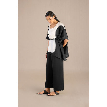 AMPM Adena Cape with Palazzo, Inner & Belt (Set of 4)