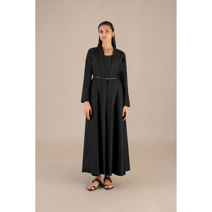 AMPM Asna Jacket with Pant, Inner & Belt (Set of 4)