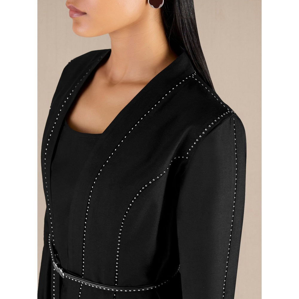 AMPM Asna Jacket with Pant, Inner & Belt (Set of 4)