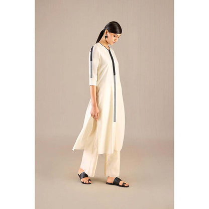 AMPM White Bina Kurta with Palazzo and Dupatta (Set of 3)