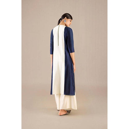 AMPM Ivory Araiah Kurta with Palazzo and Dupatta (Set of 3)
