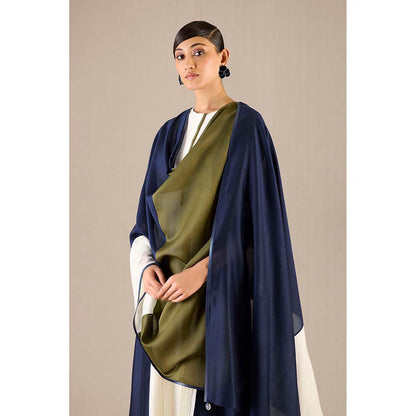 AMPM Ivory Araiah Kurta with Palazzo and Dupatta (Set of 3)