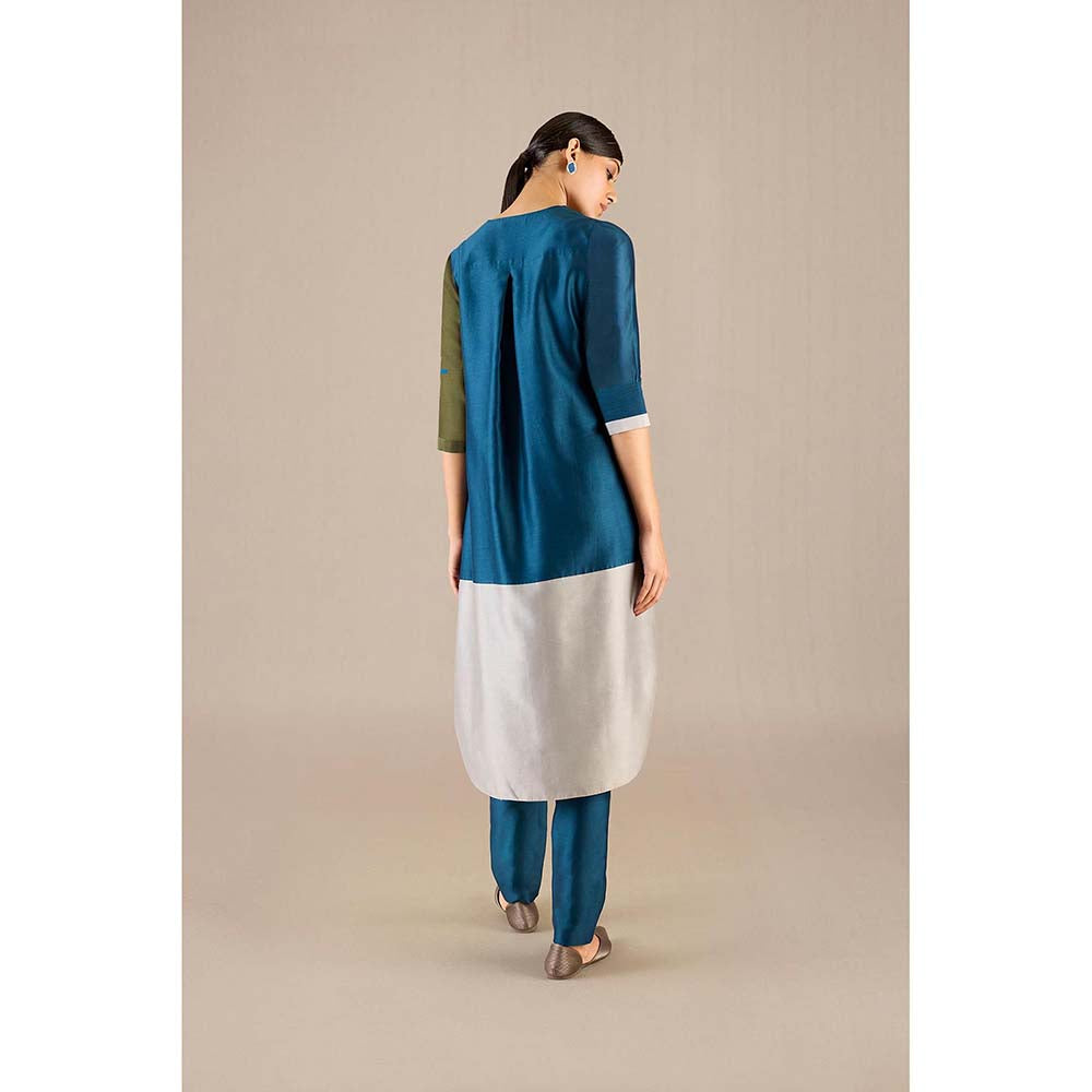 AMPM Teal Gaia Kurta with Pant (Set of 2)