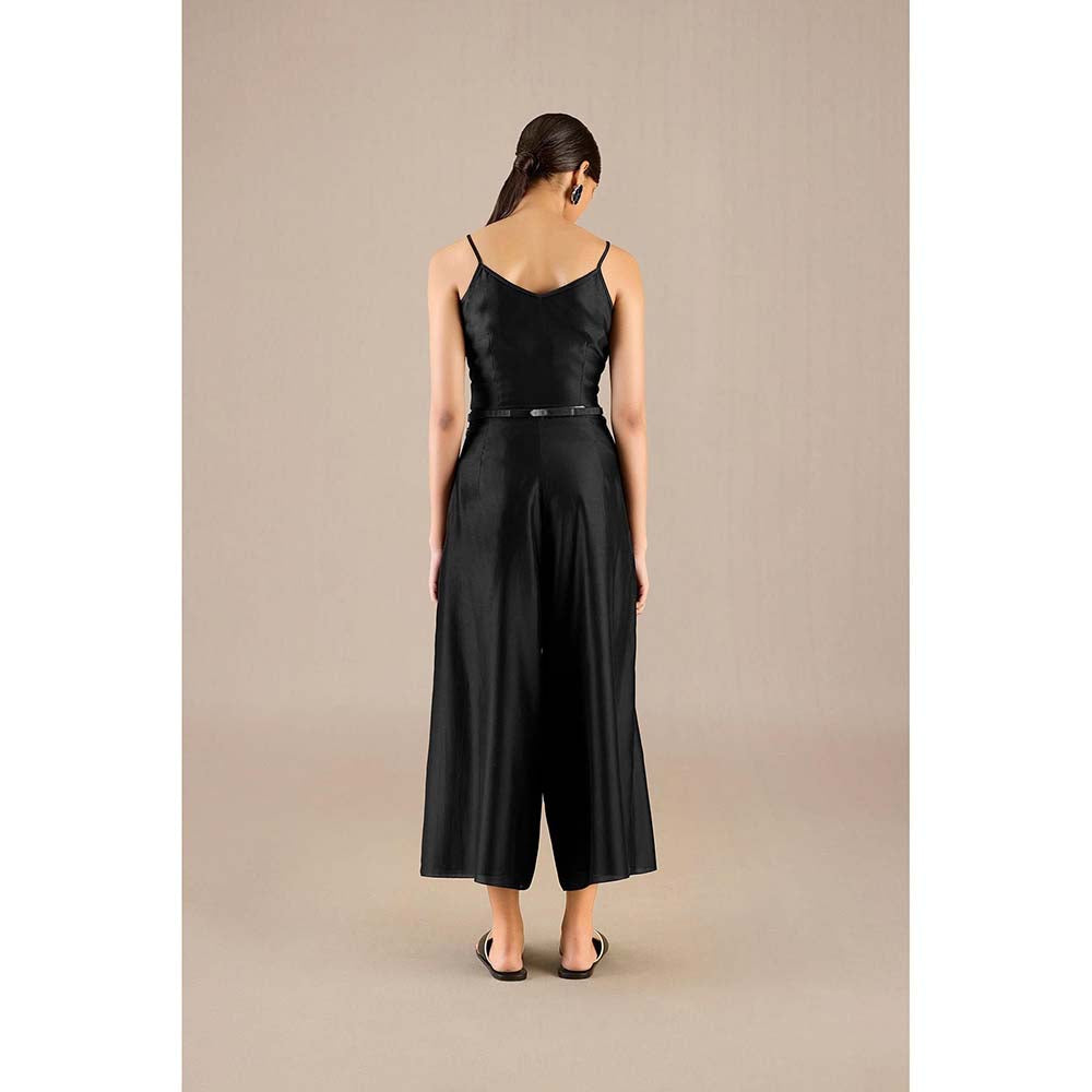 AMPM Black Alaia Cape with Inner, Palazzo and Belt (Set of 4)