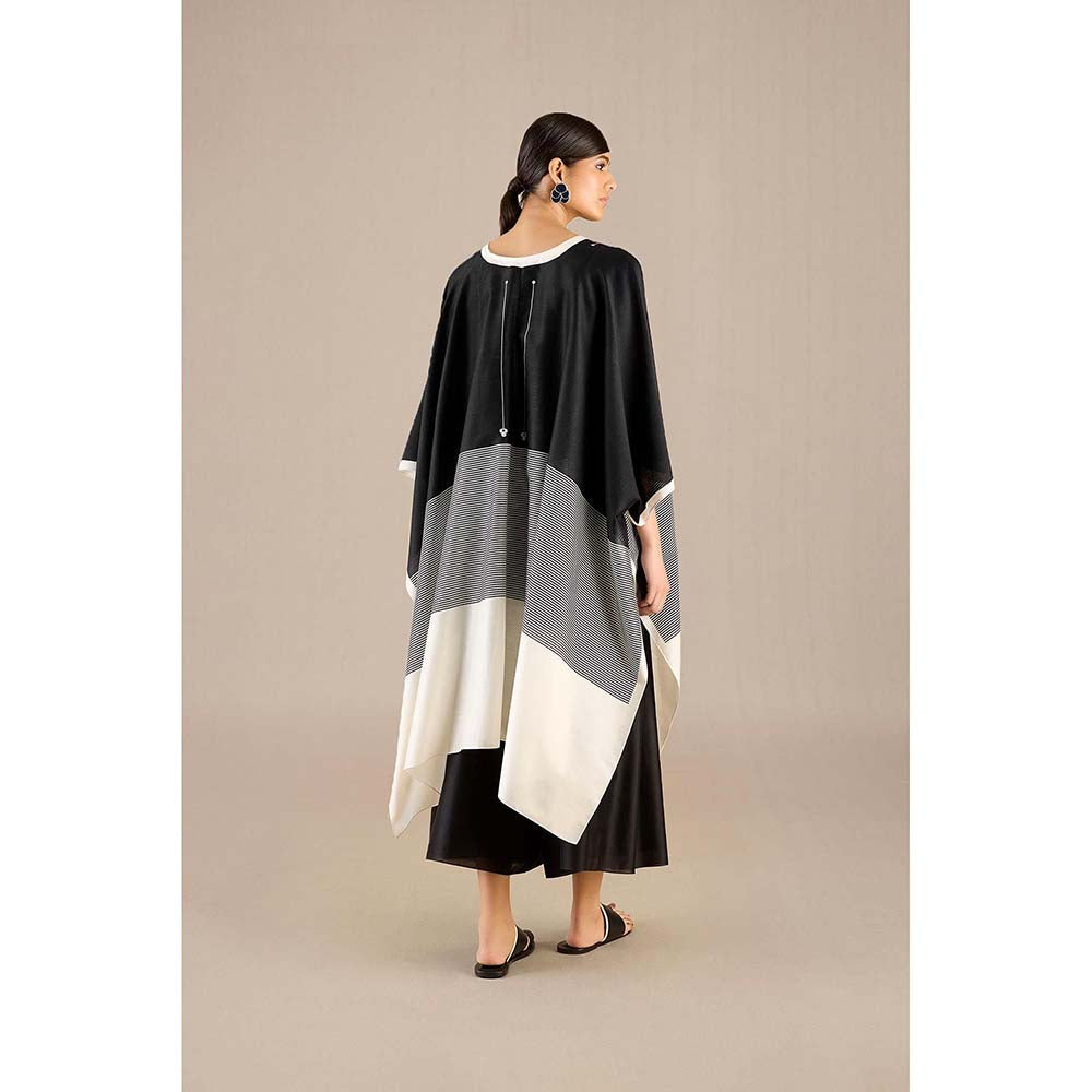 AMPM Black Alaia Cape with Inner, Palazzo and Belt (Set of 4)
