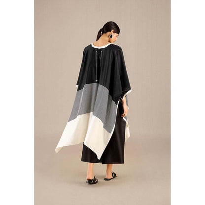 AMPM Black Alaia Cape with Inner, Palazzo and Belt (Set of 4)