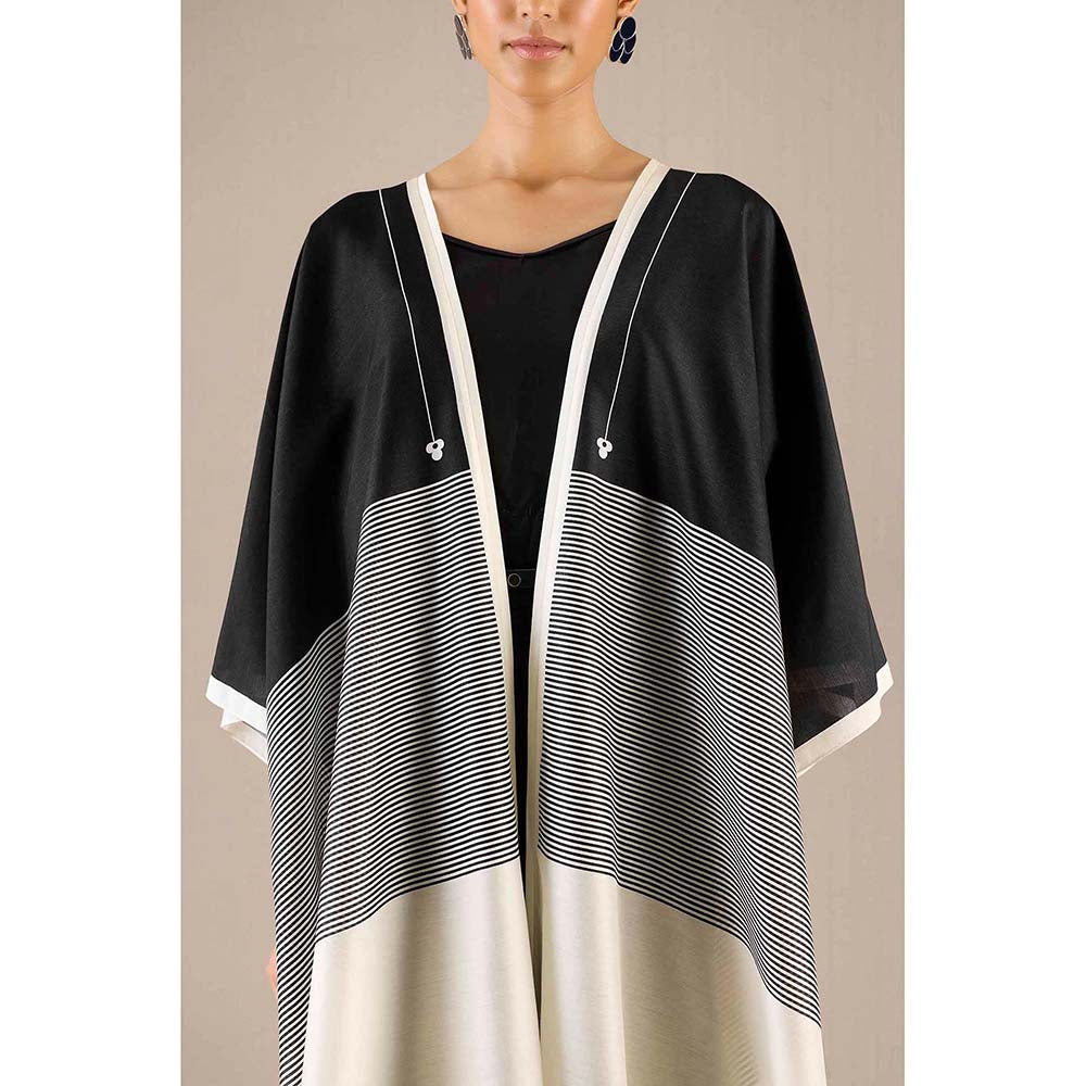 AMPM Black Alaia Cape with Inner, Palazzo and Belt (Set of 4)