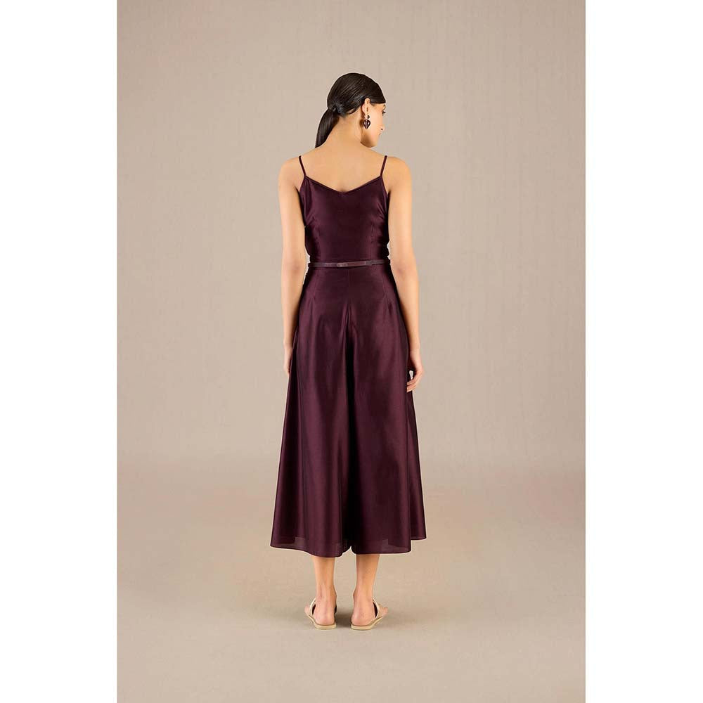 AMPM Burgundy Alaia Cape with Inner, Palazzo and Belt (Set of 4)