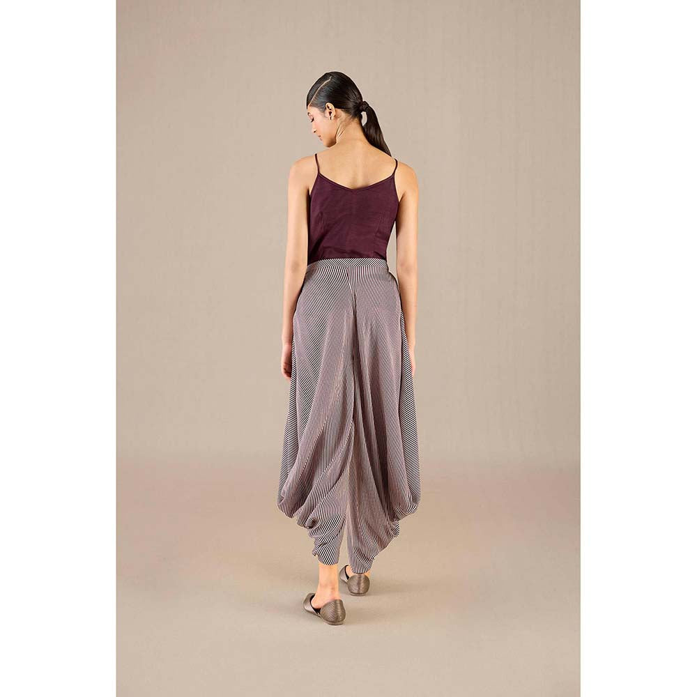 AMPM Burgundy Safiya Jacket with Inner and Dhoti (Set of 3)