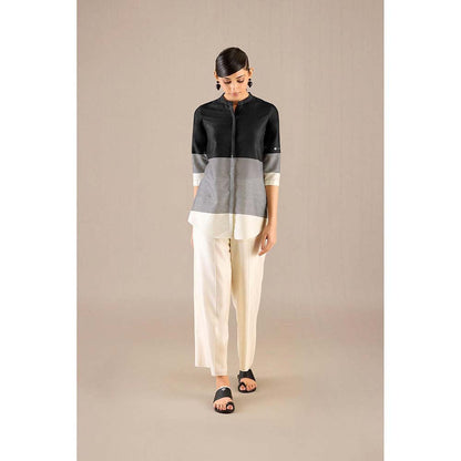 AMPM Black Daara Shirt with Palazzo (Set of 2)