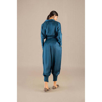 AMPM Blue Aarifa Shirt with Pant and Belt (Set of 3)