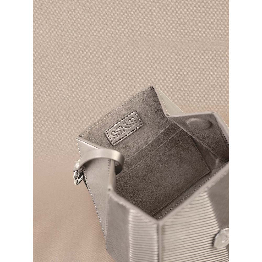 AMPM Women's Silver Aiday Wristlet Handbag