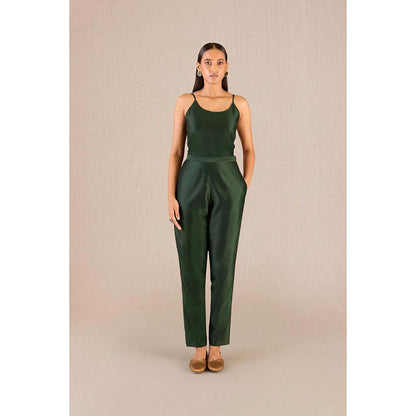 AMPM Aresha Green Printed Jacket with Inner and Pant (Set of 4)