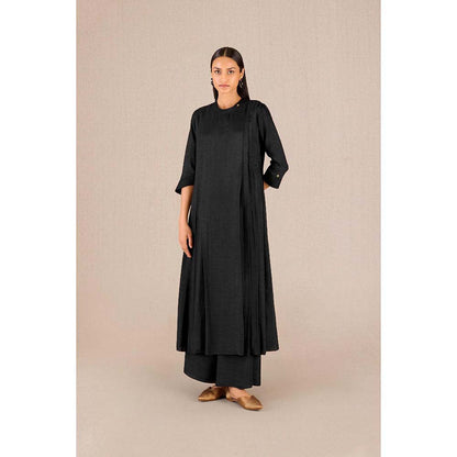 AMPM Saimah Black Printed Kurta with Palazzo and Dupatta (Set of 3)