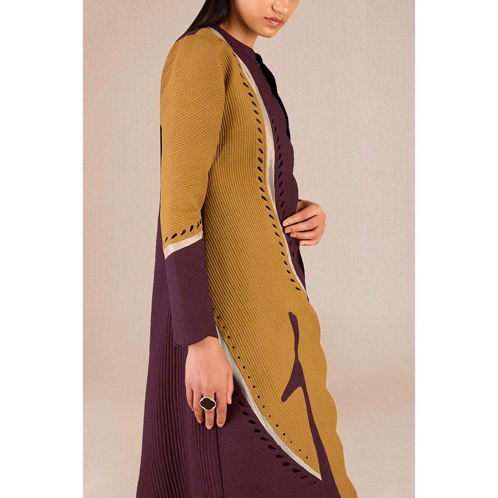 AMPM Asira Printed Jacket with Kurta and Palazzo (Set of 3)