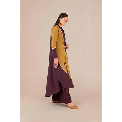 AMPM Asira Printed Jacket with Kurta and Palazzo (Set of 3)