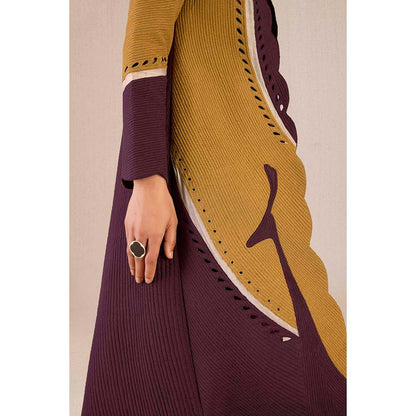 AMPM Asira Printed Jacket with Kurta and Palazzo (Set of 3)