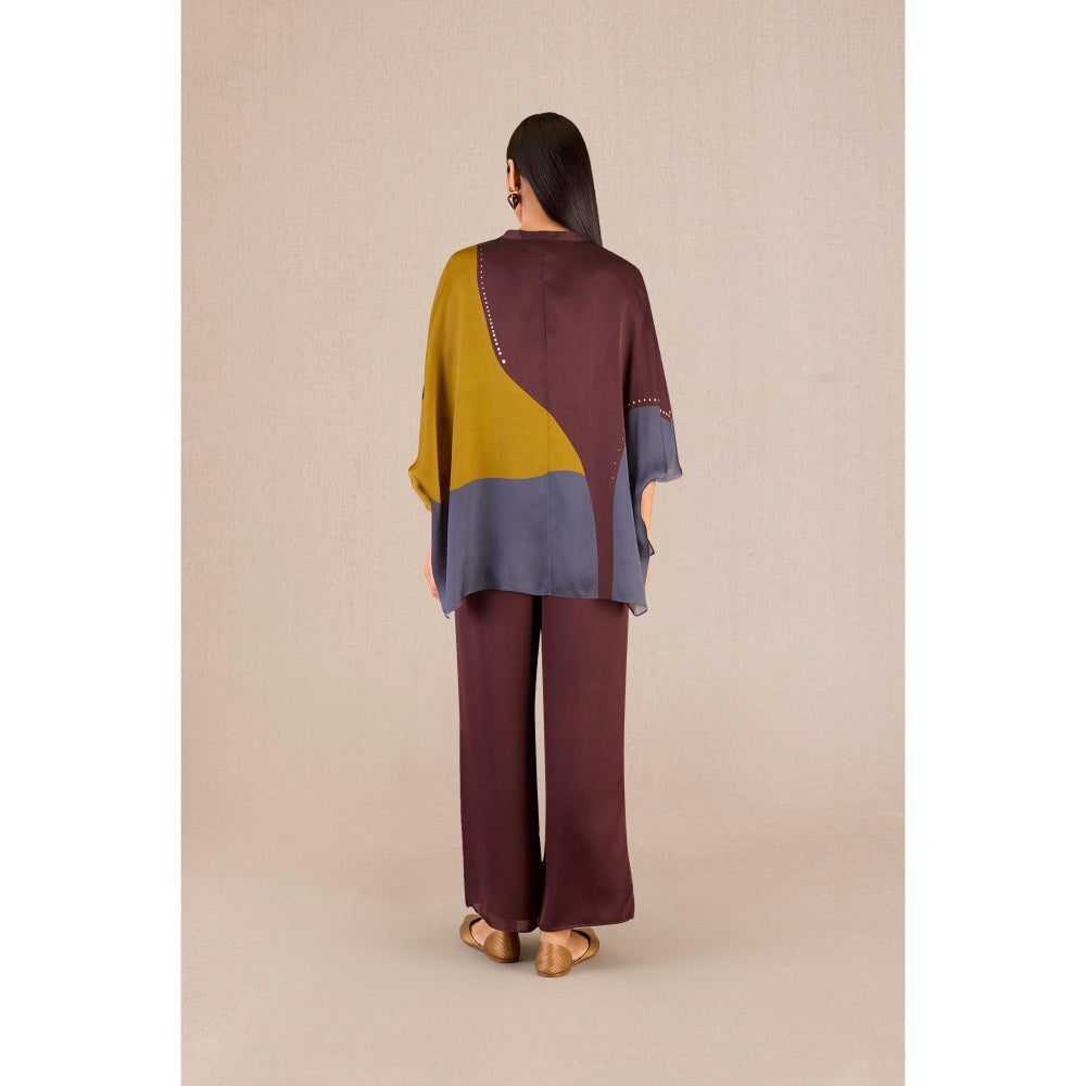 AMPM Amalie Printed Shirt with Palazzo and Belt (Set of 3)